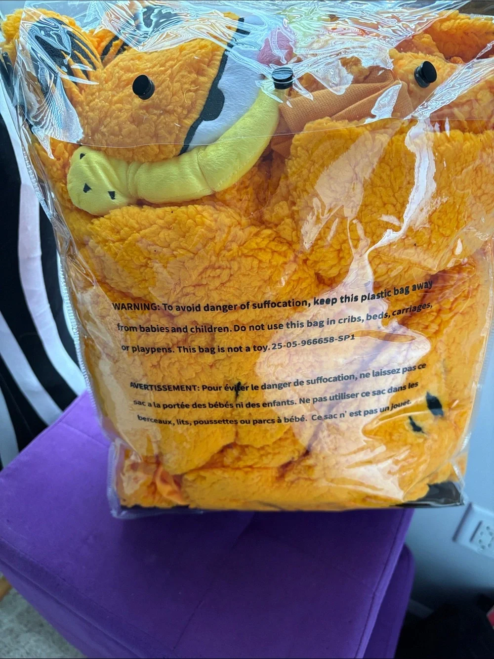 Garfield fuzzy onesie - Picture 2 of 4